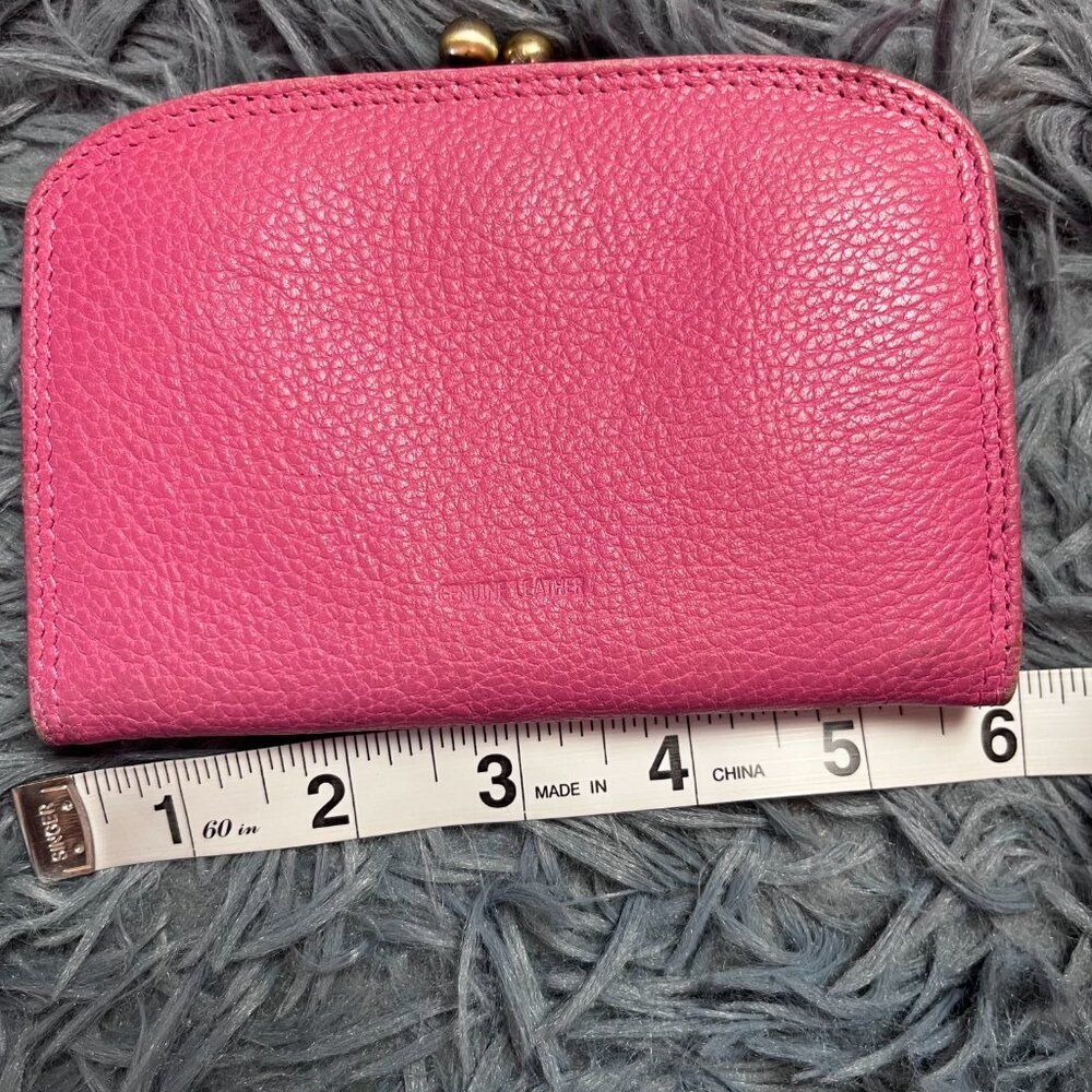 Vintage Genuine Leather Pink Wallet - Picture 3 of 6